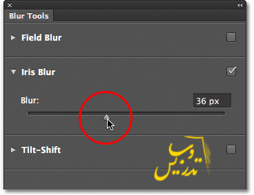 آموزش نحوه استفاده از فیلتر آیریس بلور در فتوشاپ