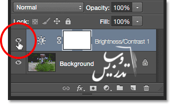 افزودن لایه تنظیمی روشنایی کنتراست به تصویر در فتوشاپ adding-a-brightness-contrast-adjustment-layer-in-photoshop