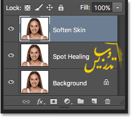 آموزش ایجاد پوست صاف در فتوشاپ