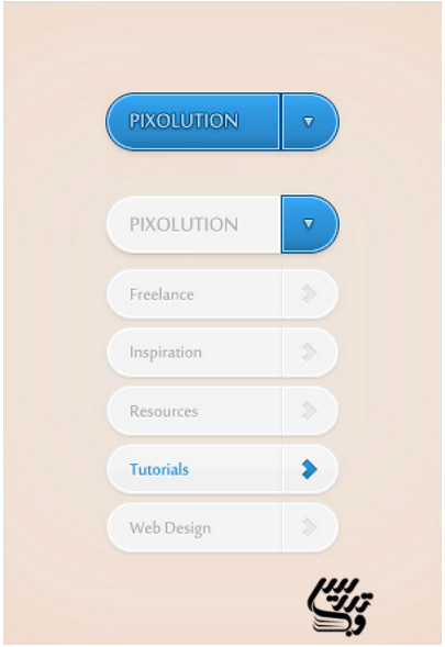 آموزش ایجاد منو در فتوشاپ