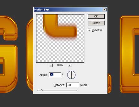 ایجاد متن طلایی سه بعدی ساده در فتوشاپ