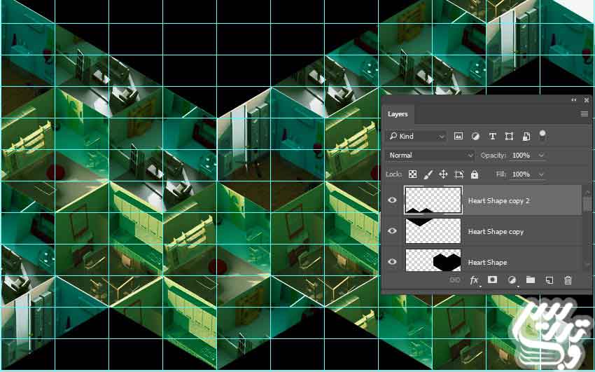 ایجاد یک طرح ایزو متریک با فتوشاپ