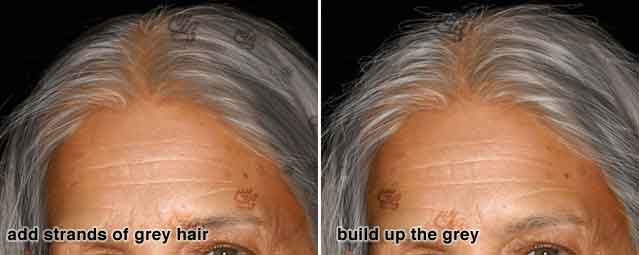 آموزش فتوشاپ پیر کردن چهره