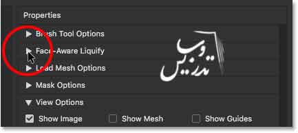  آموزش کار با ابزار face-aware-liquify در فتوشاپ 