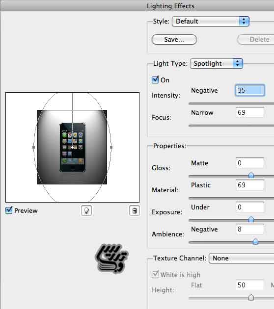 lightnint effect در فتوشاپ