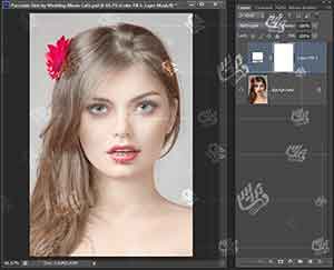 آموزش فتوشاپ تبدیل پرتره به سفیدبرفی