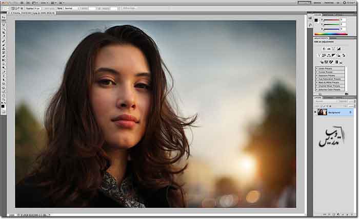 تغییر تم رنگی محیط فتوشاپ Cs6